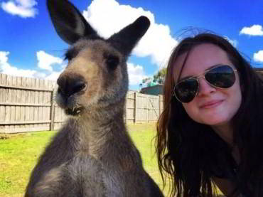 Сэлфи с кенгуру
