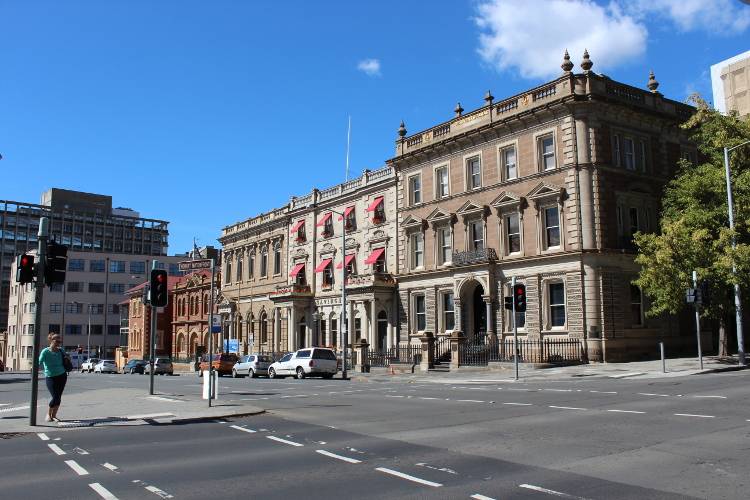 На улицах Хобарта Тасмания