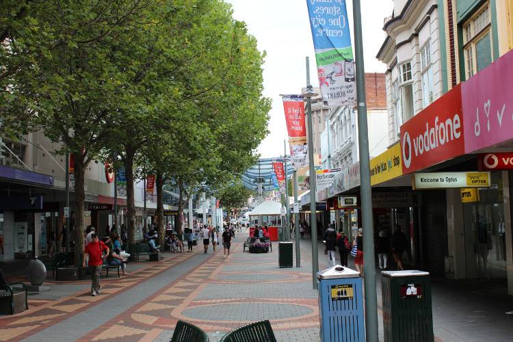 Торговая улица в Хобарте Австралия