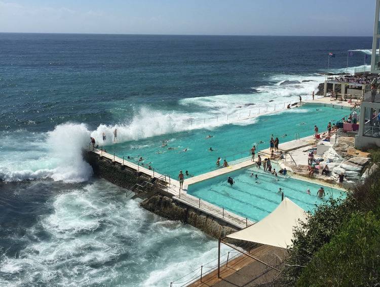Открытые бассейны на пляже Бонди в Сиднее