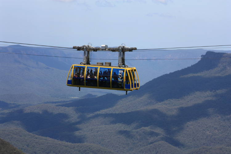 Канатная дорога в Голубых Горах, Сидней Австралия