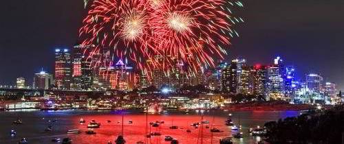 Новогодний коктейль на катамаране в Сиднейской бухте